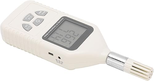 Miniatura 2 de Hyuduo GM1360A Digital Thermometer Hygrometer Handheld Temperature Humidity Meter with Large LCD Screen Dual Sensors for Factory Lab Warehouse