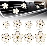 Product Set-You will receive 8 pieces of car vent clips, flower shape, enough quantity to meet your use and replacement, make your car always fresh and fashionable. Different Sizes-We have four different sizes for you to use, 3.3*3.3CM, 3*3CM, 2.5*2....