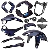 Mokuo Motorcycle Fairing Kit in ABS Material Compatible with Honda Grom Msx 125 SF 2013-2016, Purple Color with Chromatic Effect