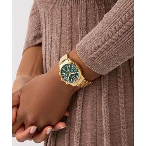 Image of GUESS Green Round Dial Analog Women's Watch - GW0933L6