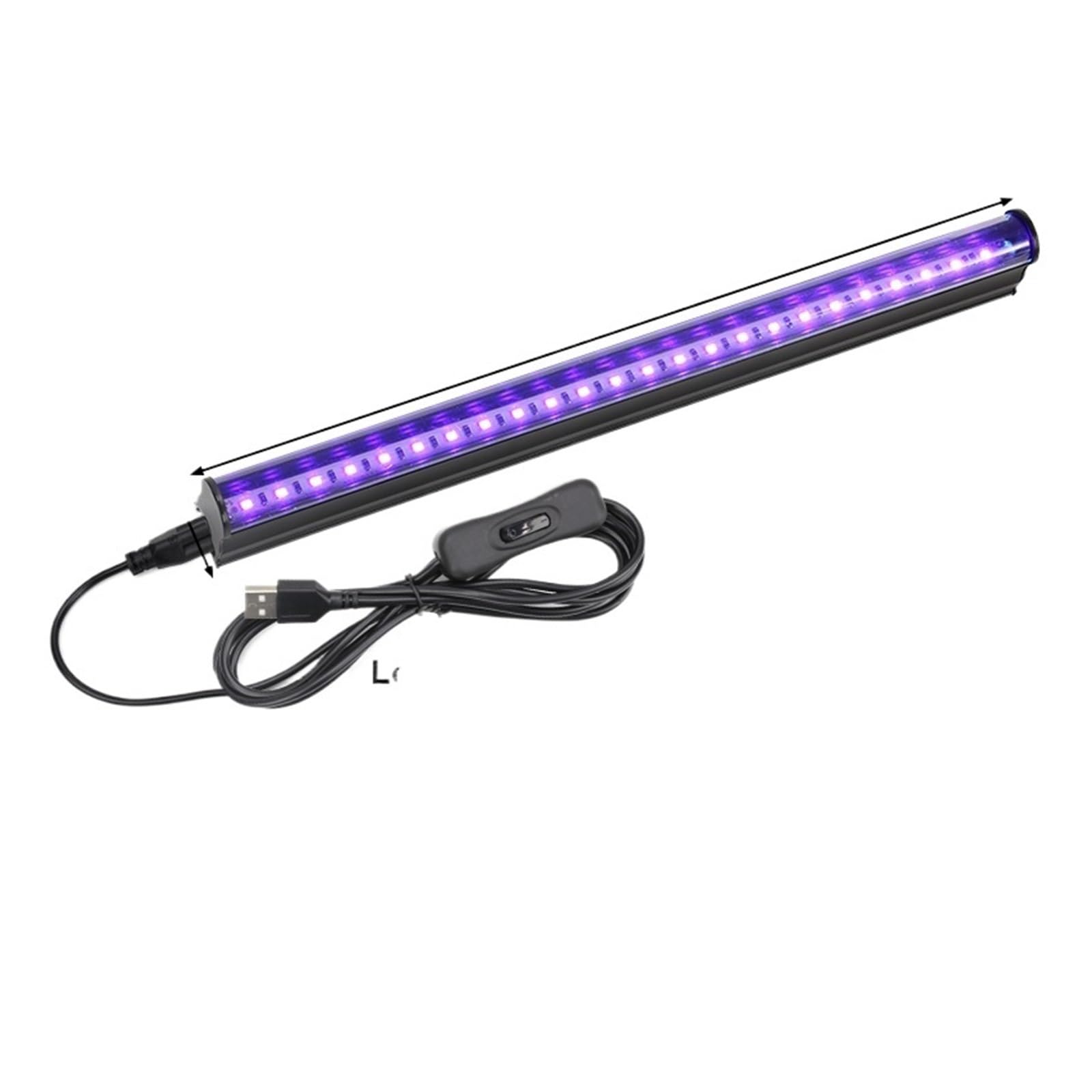 CVFRDD UV Curing Lamp LED Black Light T5 T8 USB UV Blacklight Bar 395nm 400nm Fluorescent Party Disco Ultravilet Lamp Tube Strip Lights(T5)