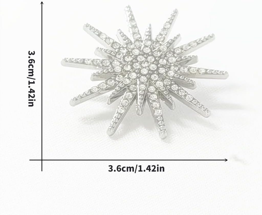 Fashionable Zinc Alloy Star Brooch Pin Perfect For Office Wear And Formal Event