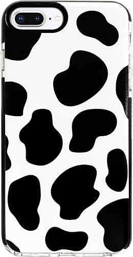 CEOKOK Funda compatible con iPhone 12 Mini, diseño de vaca, lindo y transparente, con diseño de silicona suave, TPU fresco, estético, protector,