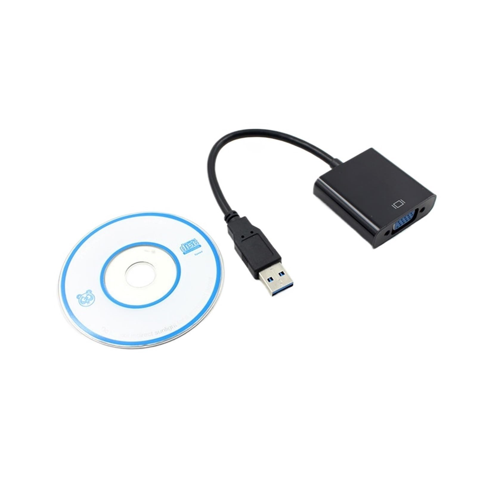 Adaptateur USB 3.0 vers VGA 1080P HD Carte vidéo Externe Convertisseur Multi-Affichage for Ordinateur de Bureau Moniteur de PC Projecteur HDTV
