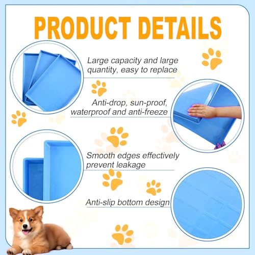 Image of Jainsons Pet Products Replacement Tray for Pet cage, Dog Crate, Dog Kennel, Dog Cage Replacement Tray, Plastic Bottom Pan Floor Liners for Pet Cages Crates Kennels Dogs Cat (24 INCH, Blue)