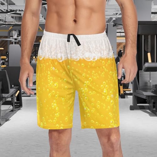 visesunny Men's Pajama Shorts for Men Soft Sleepwear Shorts Lounge Bottoms Wear pants with Pockets3