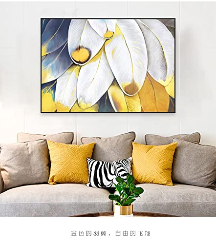 Peinture diamant 5D plumes colorées grand format : une évasion artistique apaisante