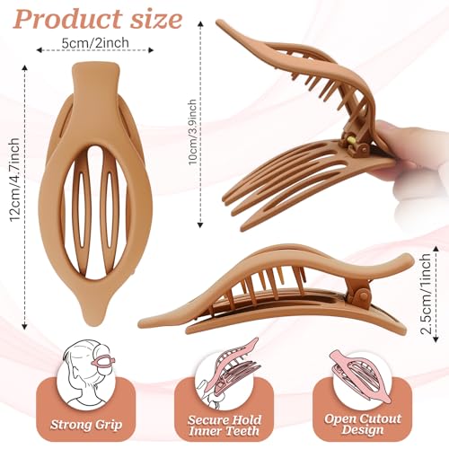 Pinzas planas francesas para cabello, pack 6 piezas miniatura 2