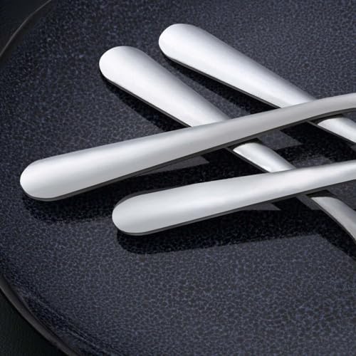 image for Unokit 24-Piece Stainless Steel Dinner Forks Silverware - 7.1 Inch Sil
