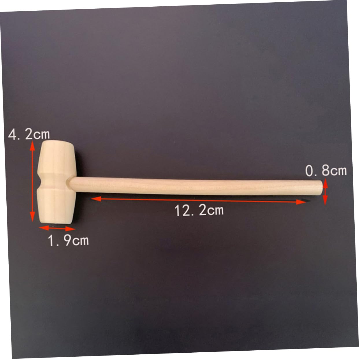 BESPORTBLE 20pcs Mini Solid Wood Hammers Educational for Hitting Hammer for Hand Eye Coordination and for Home Decoration and Creative Play