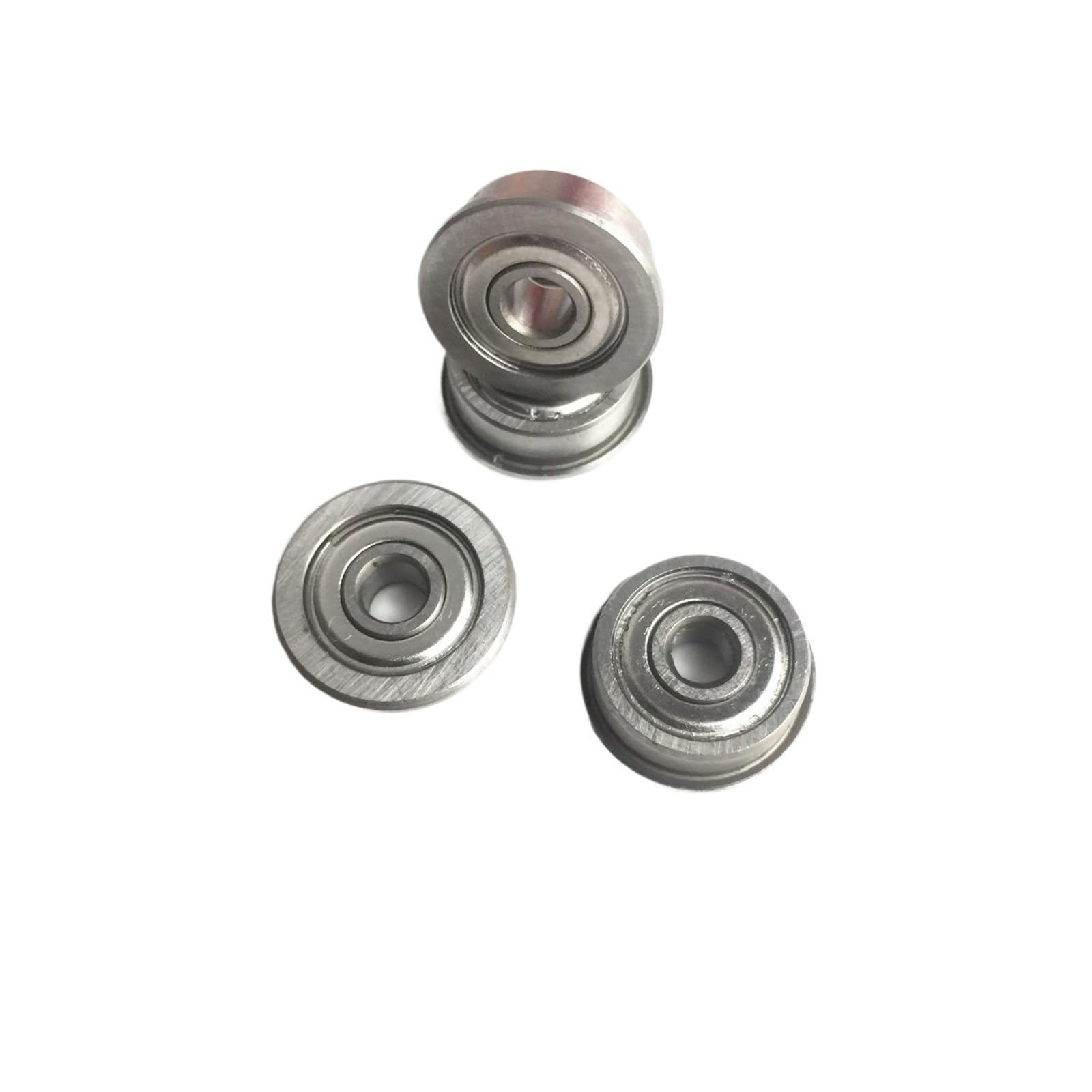 YIVELYYZG 10 Pieces MF128ZZ Flange Bearings 8x12x3.5 mm ABEC-1 Miniature MF128 Z ZZ Ball