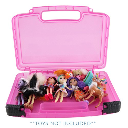 Life Made Better Doll Toy Box Compatible with Enchantimals-Dolls. Stores Figures and Accessories. Durable Organizer for Kids, Made