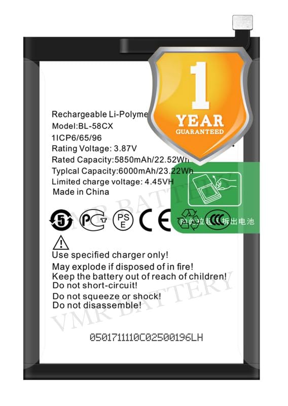 Image of Original BL-58CX Battery Compatible for Infinix Hot 10i - (4000mAh) - 1 Year Warranty X2