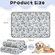 Omtofo 5 Stück Flanell Hundedecke Flauschig, Katzendecke, Waschbar, Haustierdecke für Kleine Mittlere Hunde Katzen, Kuscheldecke Hund, 60 x 40 cm, Grau