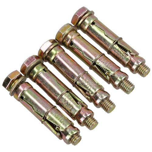 M10 10mm x 70mm Expansion Rawl Bolt for Masonry Sleeve Anchors Fastener 5pk