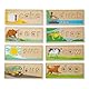 Melissa & Doug 12940 Spielbretter mit Symbolen und Buchstaben aus Holz zum Erkennen und Buchstabieren (58 Teile)