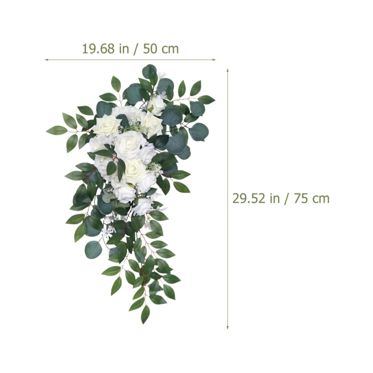 UKCOCO 2 Stück Kunst Rosenköpfe aus Kunststoff als Blumenschmuck für Hochzeitsfeier Deko mit Realistischer Simulation zur Selbstgemacht Dekoration Am Treppengeländer und Kaminsims