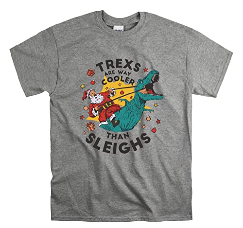T-shirt Trex Sleigh pour fêter Noël avec humour et style au quotidien