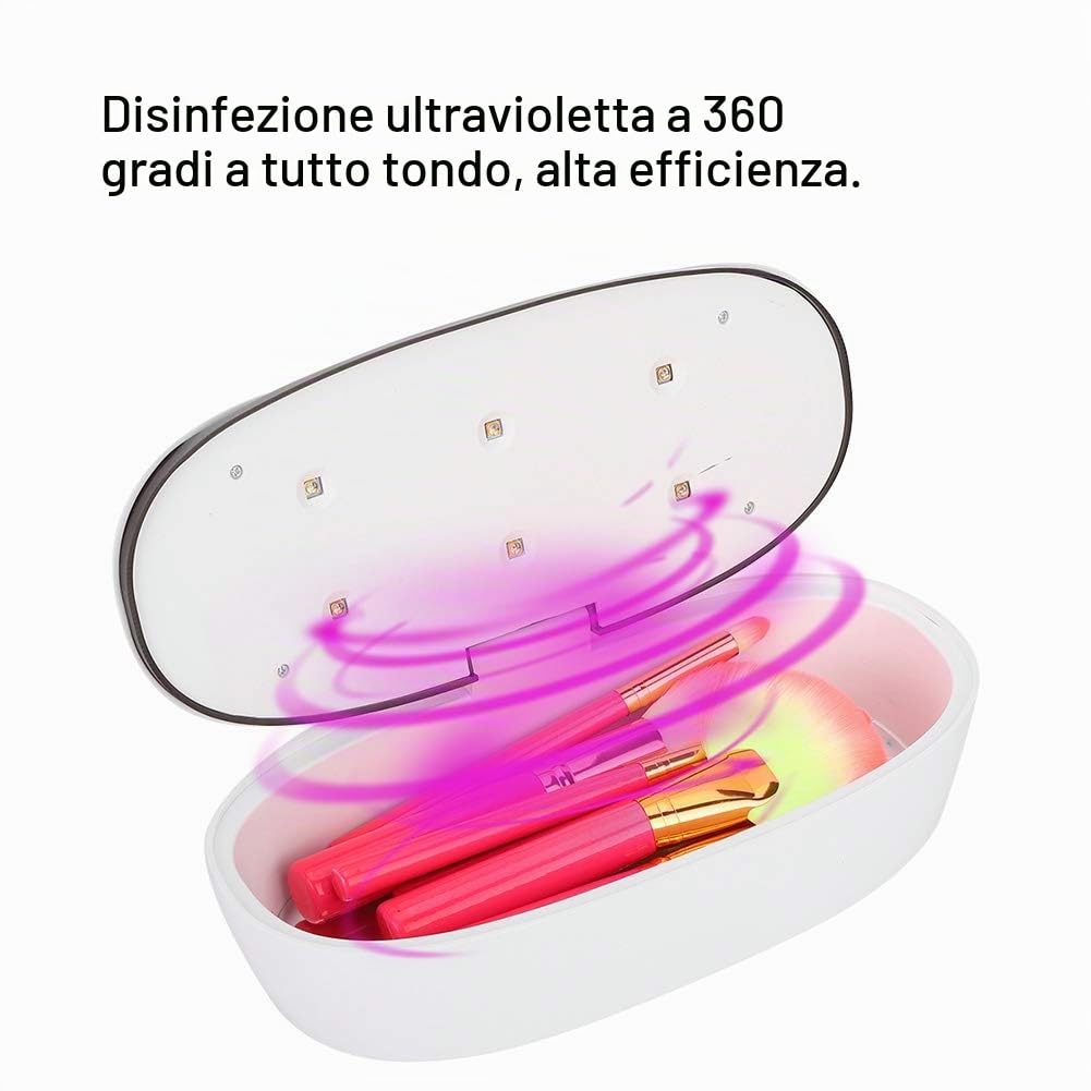 Sterilizzatore Uv ProfessionaleSterilizzatore UV Sterilizzatore Estetica Sterilizzatore per Unghie Scatola di Disinfezione Germicida Estetica Sterilizzatore Elettrico, per strumenti manicure, pennell