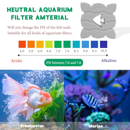 Image of SHIGATSU 18 Pack Aquarium Bio Media Ceramic Filter Media Blocks for Marine and Freshwater Pond Fish Tank, Aquarium Filter Media