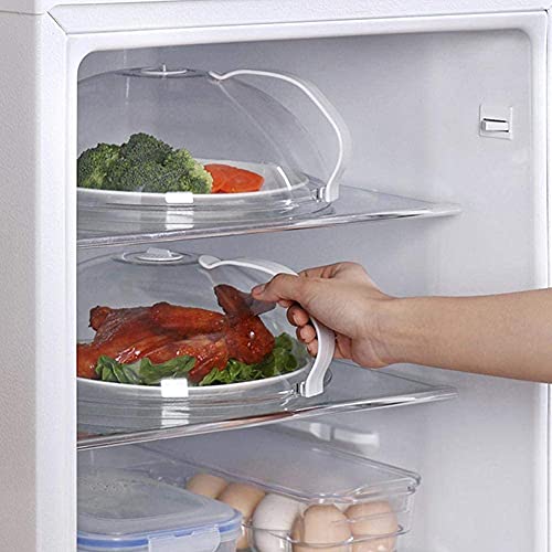 2 Pack Large Microwave Splatter Cover, Transparent Cover, Microwave Plate Cover Lid With Handle And Adjustable Steam Vents Holes Keeps Microwave Oven Clean #TOP3