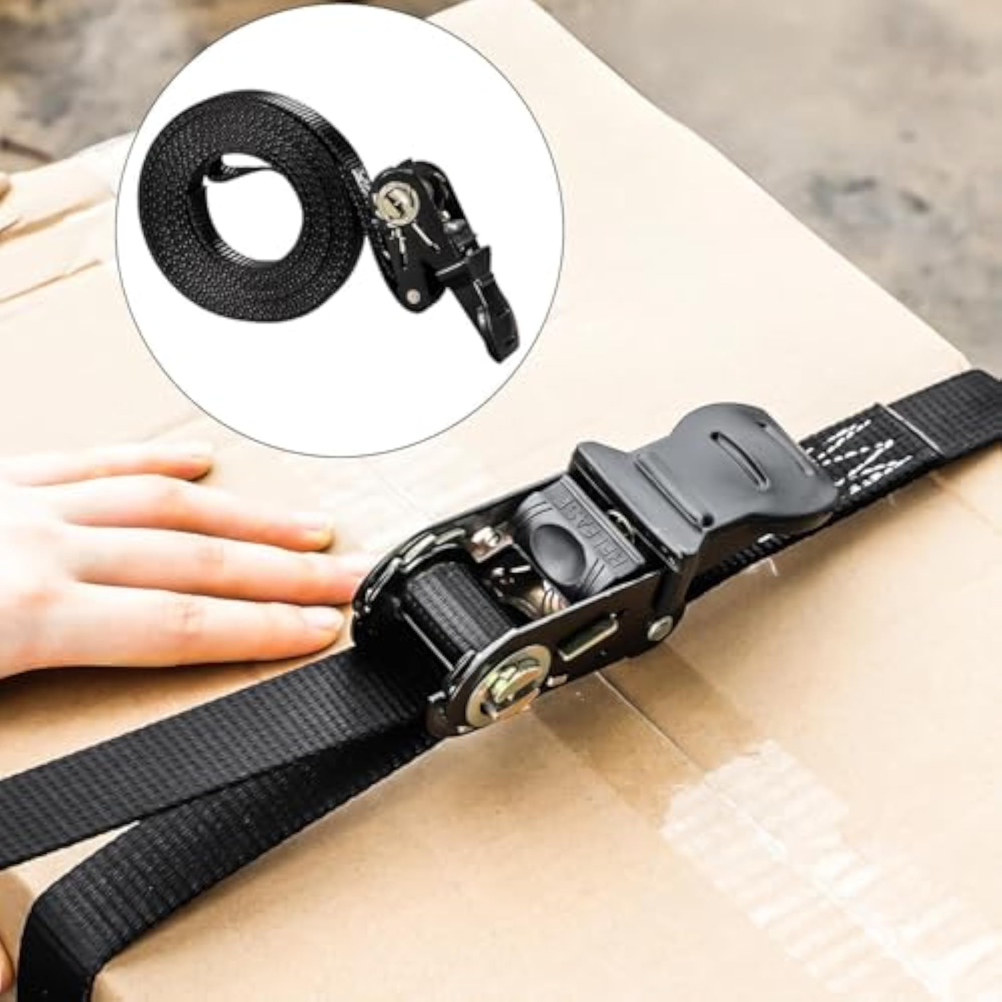 Cargo Ratchet Strap for Luggage Transport, 5m