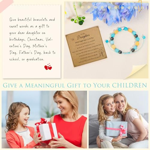 Image of Valentines Day Gifts For Kids Back To School Gifts For Daughter Granddaughter Bracelet For Daughter Granddaughter Birthday Graduation Christmas Gifts Gifts For Teen Gifts Daughter Gifts Gifts From Dad Mom