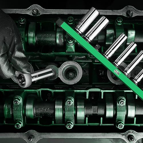 SK Tools 1/4" Drive, 11 Piece, 6 Point, Deep, SAE Chrome Socket Set by SK - Image 3