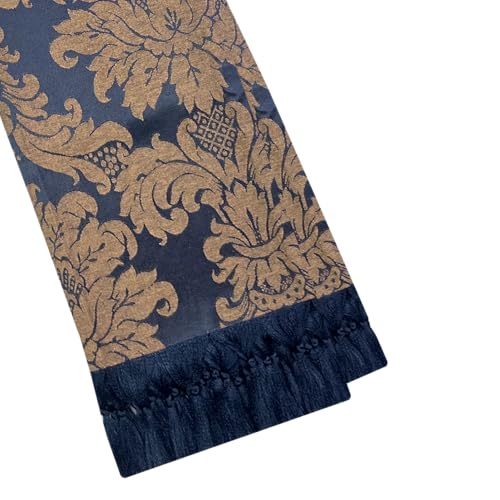 Manta Xale para Sofá e Cama Gigante Luxuosa Marinho Marrom 2,80 x...