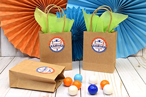Jump Zone Trampoline Park Birthday Party Sticker Labels, 40 2" Party Circle Stickers By Amandacreation, Great For Party Favors, Envelope Seals & Goodie Bags #TOP4