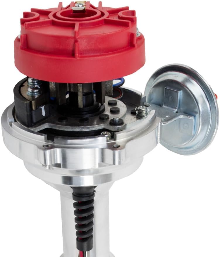 Top Street Performance Pro Series Ready to Run RTR Distributor for Ford Y-Block V8 272 292 312 - Red