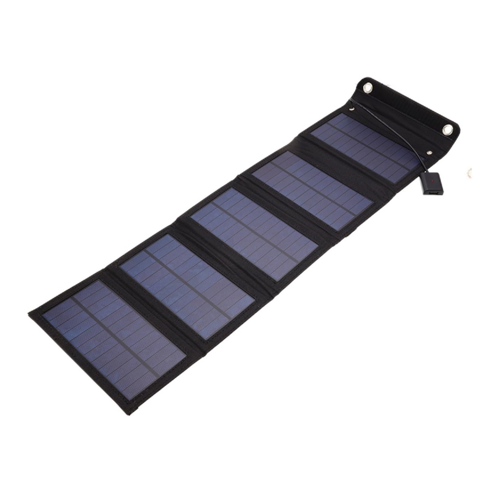 25 W/20 W Panel słoneczny Składana przenośna wodoodporna ładowarka USB do ogniw słonecznych do ładowania na kempingu(BLACK 5 panel 25w)