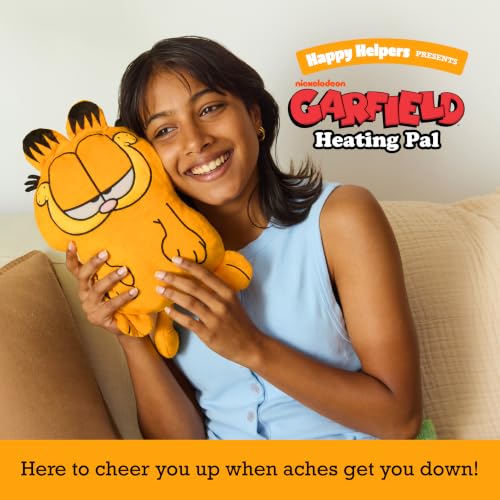 Image of Happy Helpers Garfield By Relatable - Cozy Comfort That's Anything But Boring, Get Relief with This Plush Heating Pad for Period Cramps and Body Pain - Includes 1 Microwavable Garfield Heating Pad