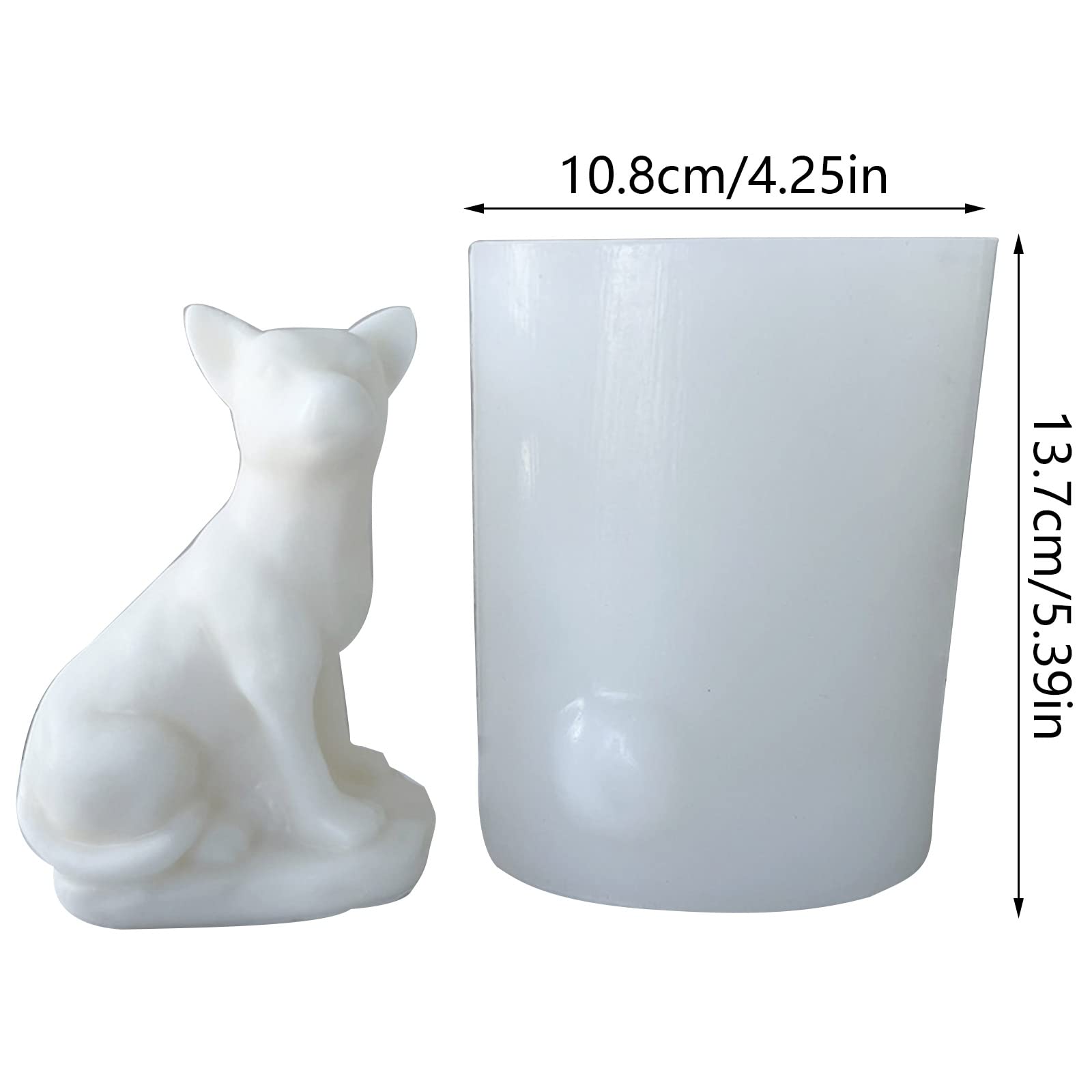 Moule en silicone 3D pour bougies en forme de petit chien - Fournitures de fabrication de savon