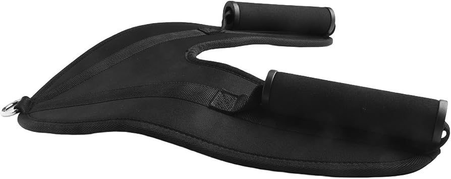 Ab Crunch Harness Cable Attachment, for Core Strength Training Equipment, Padded Ab Harness, for Cable Machine with Adjustable Strap, Gym Abdominal Workout Tool, for Home Fitness(foam handle)