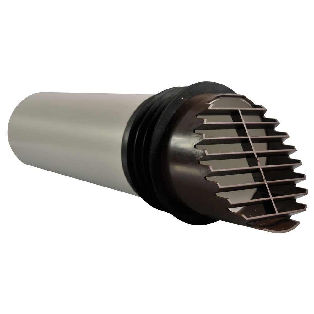 Airflow Brown High Rise Cavity Wall Ducting Kit – Ø100mm Diameter X 400Mm Length Rigid Duct With Cowl – Airtight, Easy To Install – Ideal For High Rise Applications