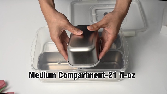 Amazon.com | Freshmage Snackle Box Container, Stainless Steel