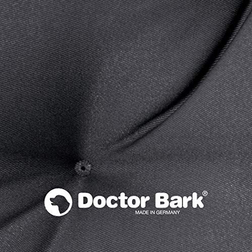 Doctor Bark Hundekissen - orthopädisches Hundebett, 95°C waschbar, hygienisch, robust & bequem (S - 60x55 cm, Grau)