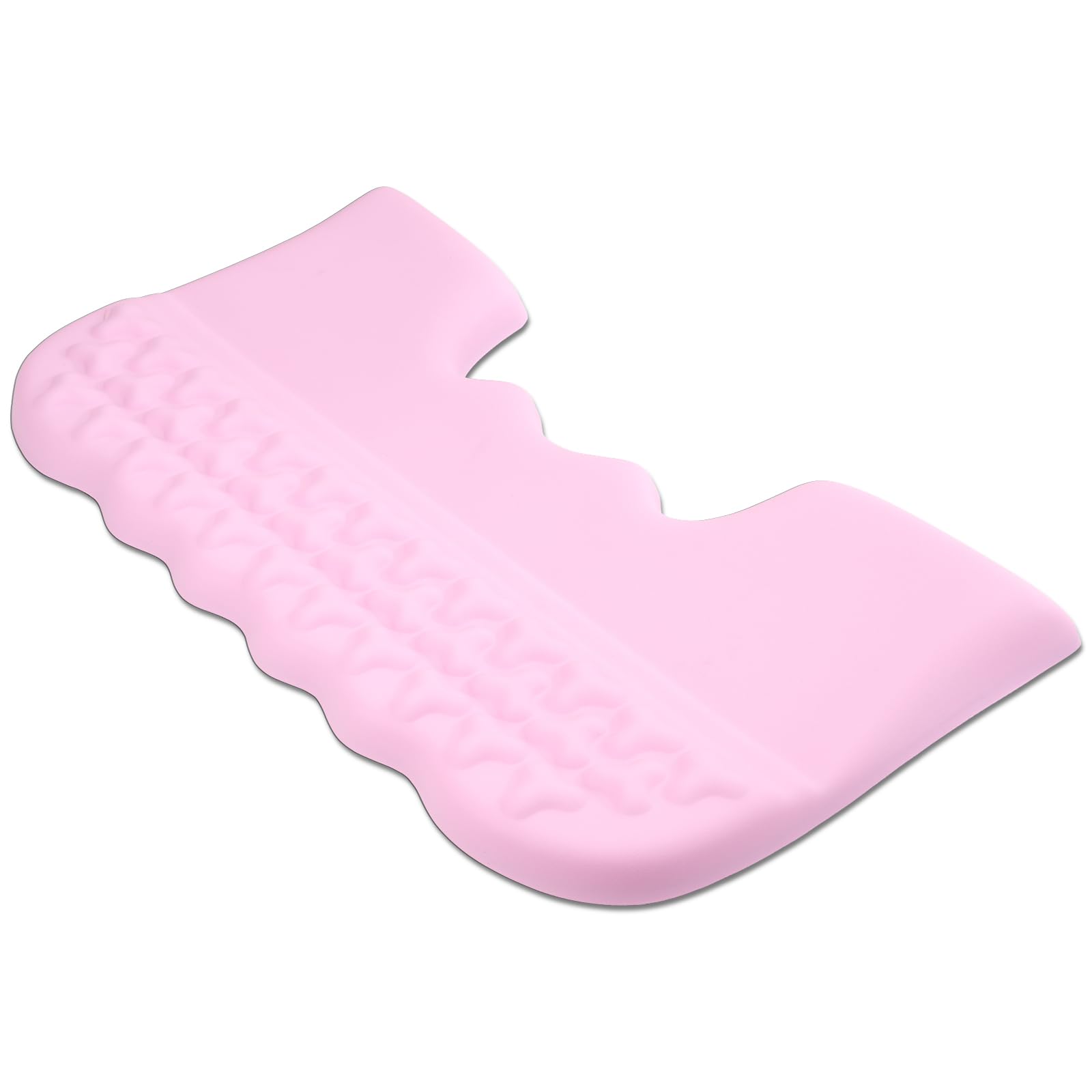 MOSISO Keyboard Stand with Wrist Rest, PU Leather Ergonomic Unique Wing Curved Edge Keyboard Riser with Wrist Rest Pad, Non-Slip Base Easy Typing