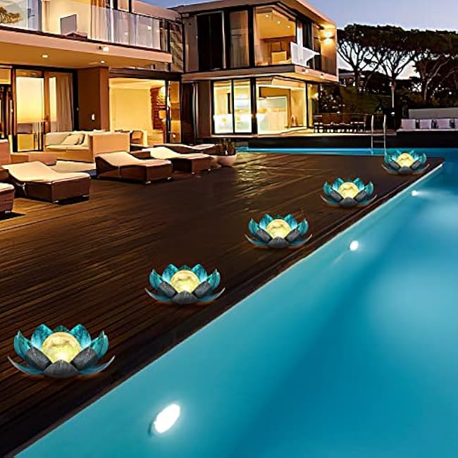 Lotus Solar Lights LED Lotus Flower Lights