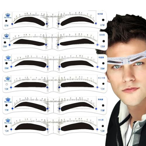 Eyebrow Stencils Perfect Eyebrow | Eye Brow Stencil for Beginners,Eyebrow Stencil for Beginners Easy Shaping, Lazy Makeup Tool for Men, for Beginners Makeup