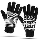 LUTHER PIKE SEATTLE Knit Winter Gloves For Women Warm & Cozy, Comfortable: Thermal Insulation