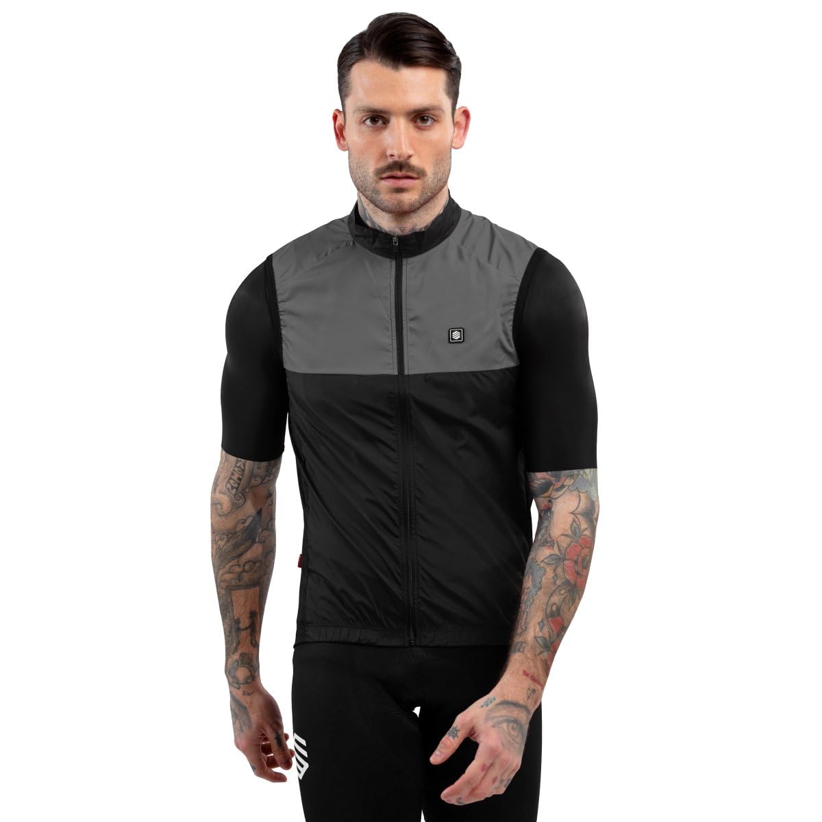 SIROKO Chaleco Cortavientos ciclismo V1 Pink Wind Rosa Melocotón Hombre