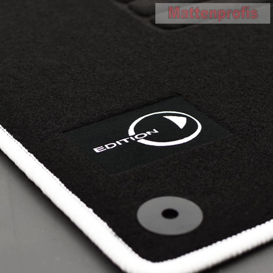 Velours Fußmatten Logo kompatibel mit smart fortwo 451 Coupe
