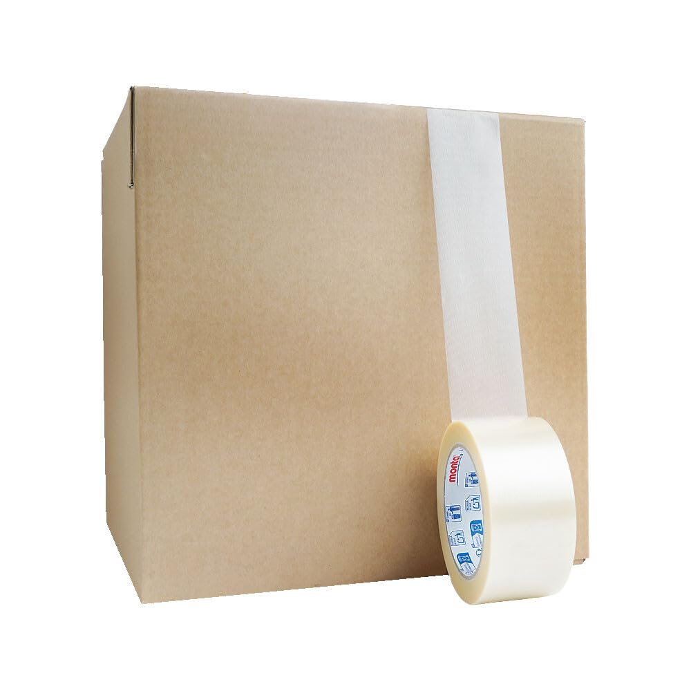 Klebeband monta® 201 PVC transparent 55 my Stärke 50 mm x 66 m, 36 Rolle(n)