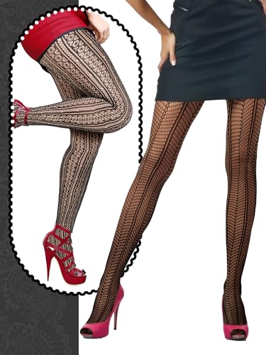 6 Pairs Fishnet Stockings Women Black Lace Tight High Stockings Plus Size Checkered Cobweb Halloween4