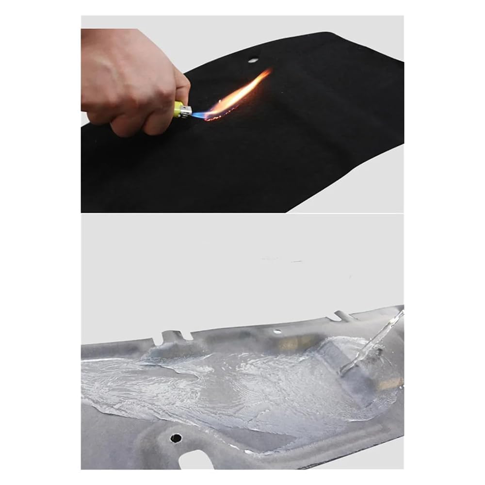 Cotone Isolante Acustico per Cofano Anteriore Auto per Jeep Wrangler JK 2007~2017,Isolamento del Cofano del Cofano, Isolamento Acustico del vano Motore,C