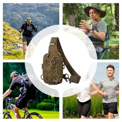 Sac sling pour courir sans ballottement avec pochette zippée légère