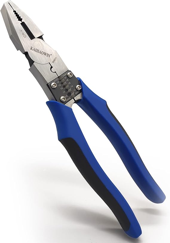 Linesman PliersKAIHAOWIN 8" High Leverage Side CuttersHeavy Duty