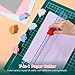 7-in-1 Paper Cutter, Multi-Functional Scrapbook Cutting Tool with 7 Blade Options, Portable Paper Trimmer with Ruler for Photos, Cards, and More